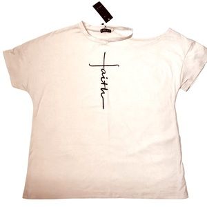 Cute Bare Shoulder T-Shirt